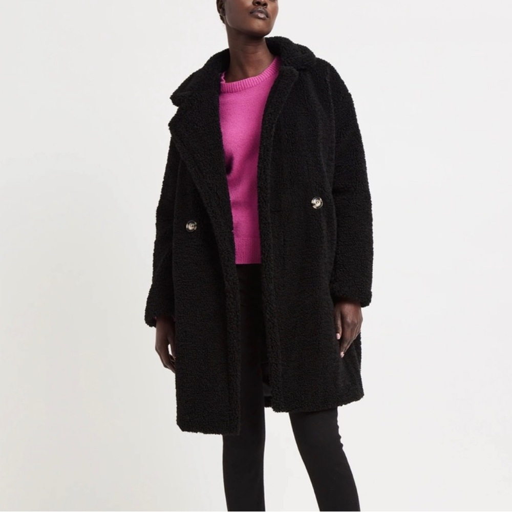 Apparis Anouck faux shearling coat! Black, size small